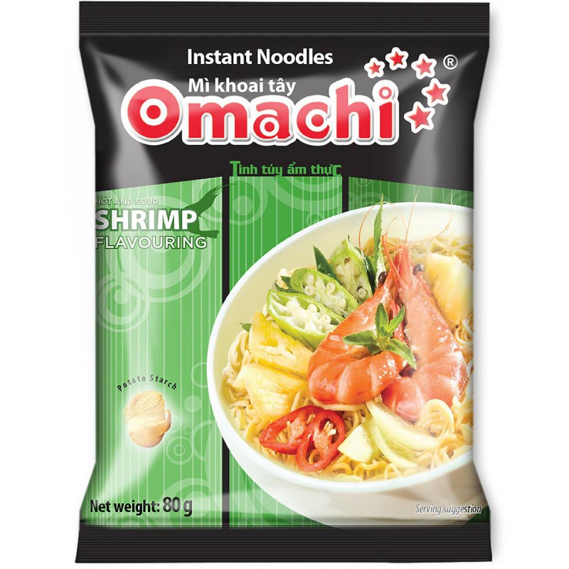 Omachi Shrimp Noodles 80g