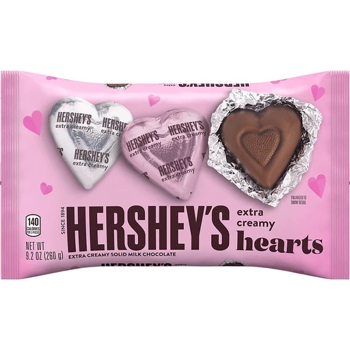 Hersheys Hearts Extra Creamy 260g
