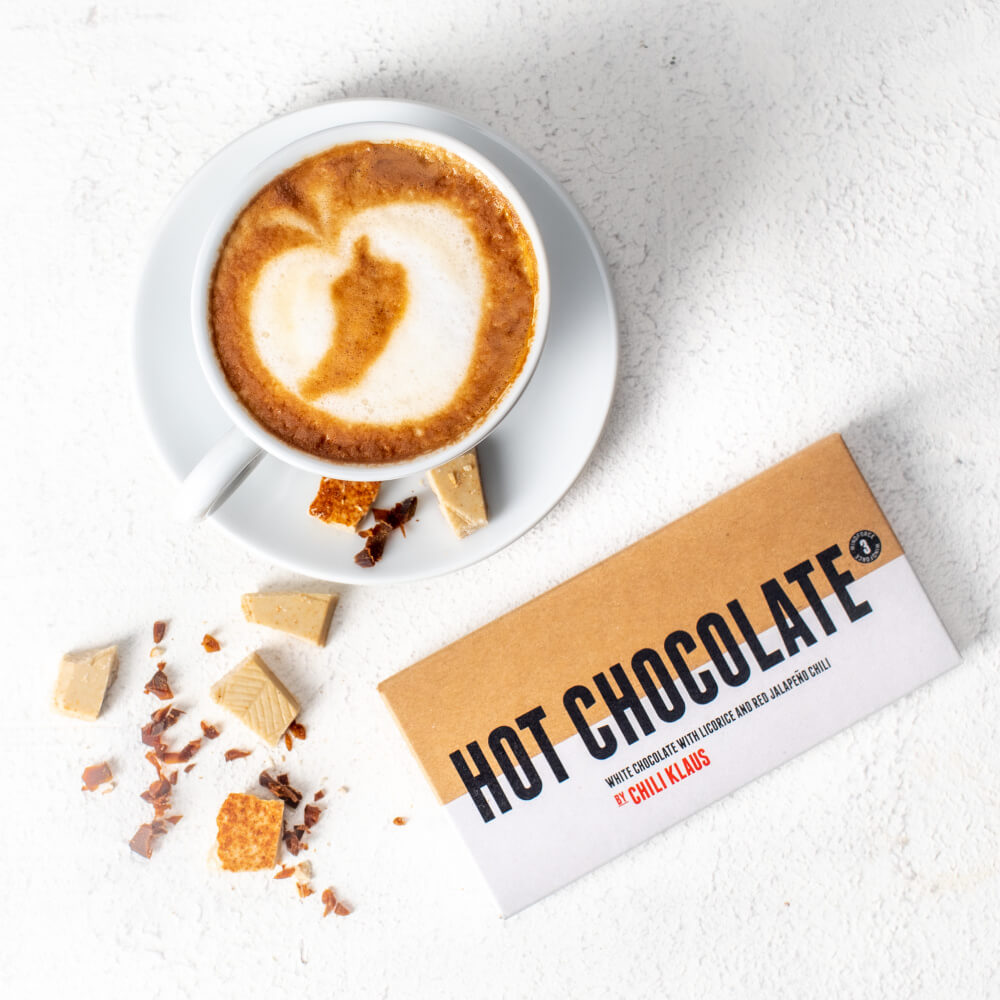Läs mer om Chili Klaus Hot Chocolate, Licorice & Red Jalapeño 55g