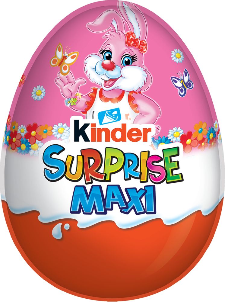 Läs mer om Kinder Maxi Surprise Pink 100g