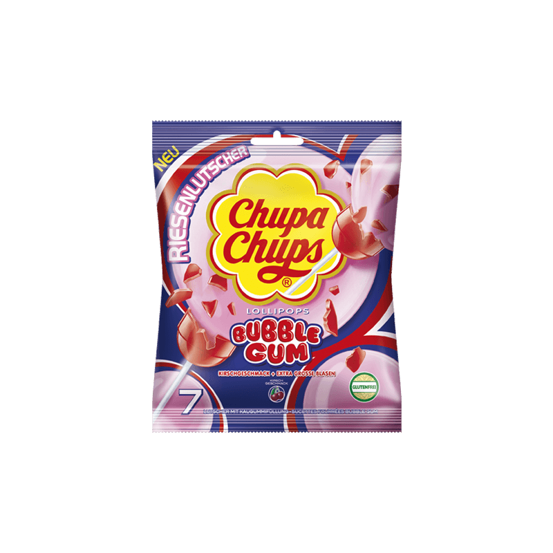 Läs mer om Chupa Chups Maxi Bubblegum 7-pack 126g