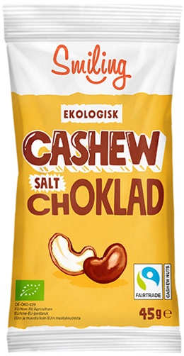 Läs mer om Smiling Cashew Salt Choklad EKO 45g