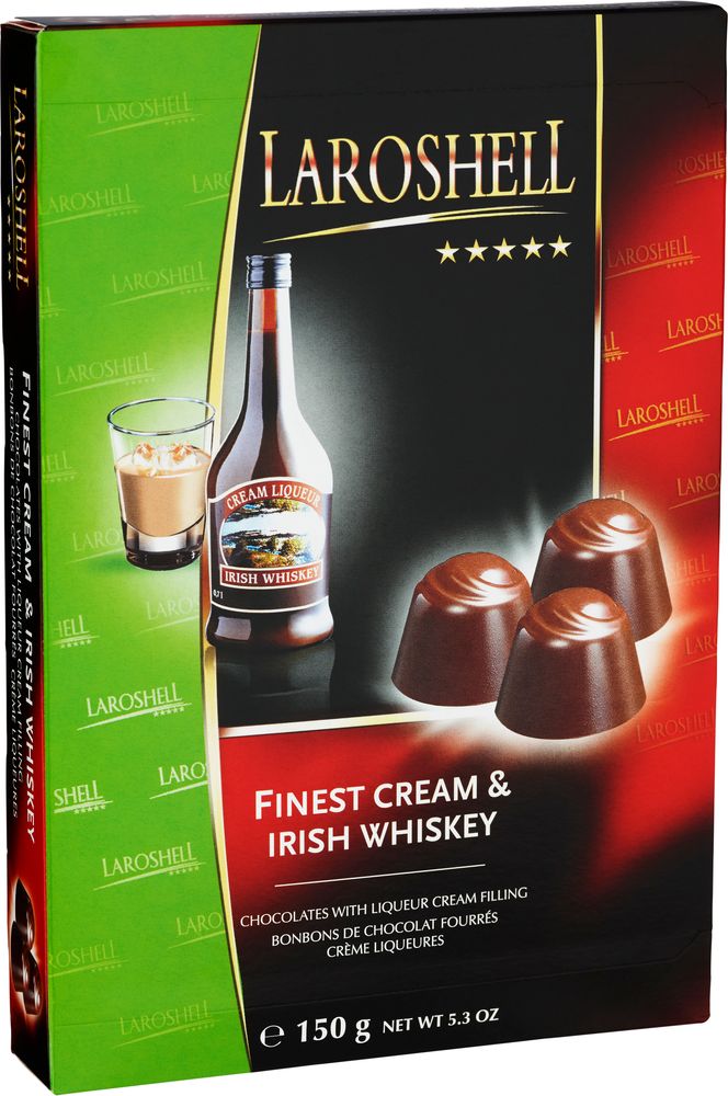 Laroshell Irish Whiskey & Cream Chokladask 150g