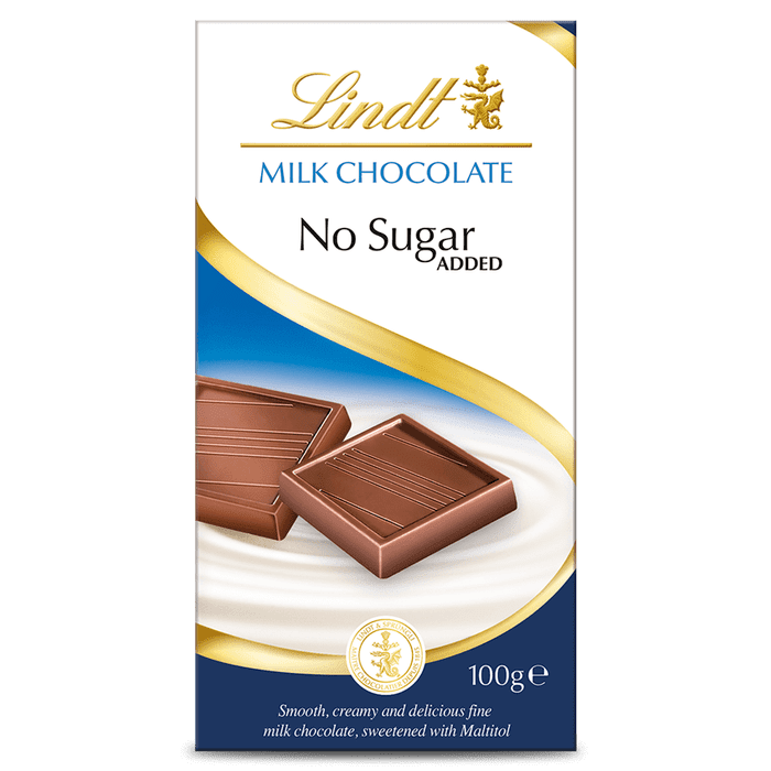 Läs mer om Lindt Milk Chocolate No Sugar Added 100g