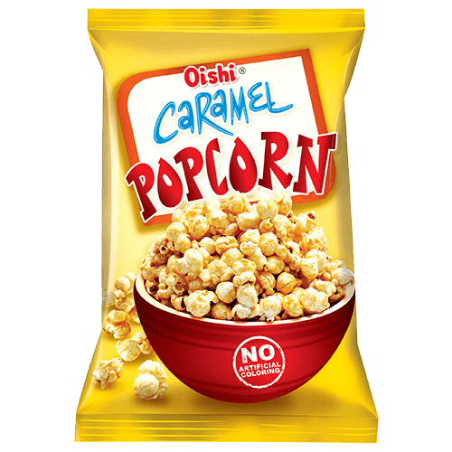 Köp Oishi Caramel Popcorn 60g hos Coopers Candy