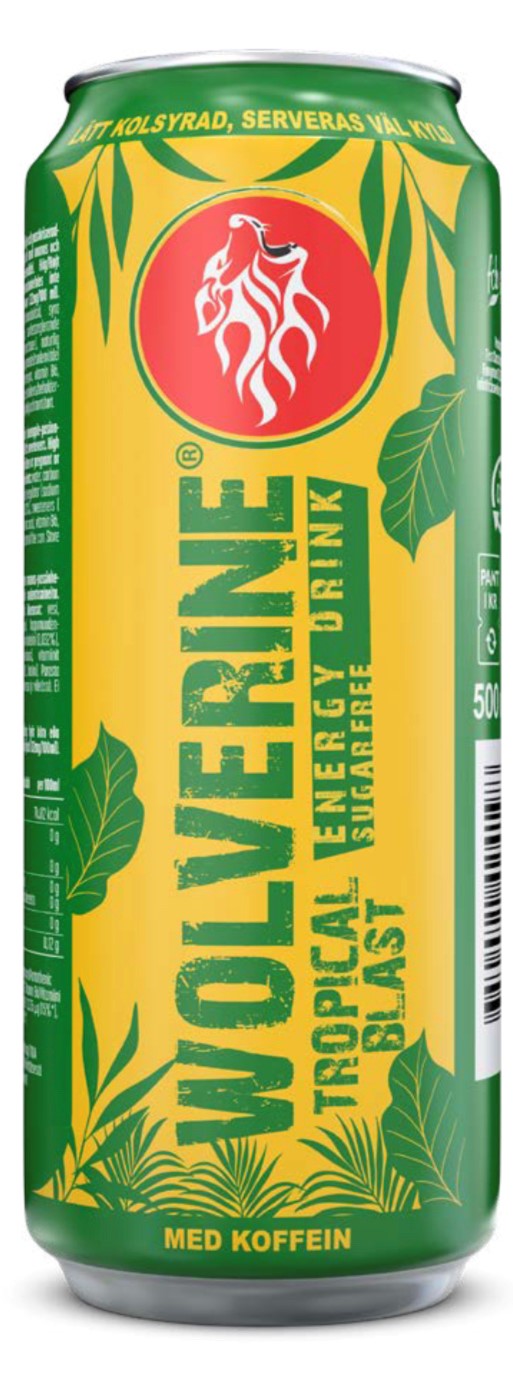 Wolverine Tropical Blast Energidryck 50cl