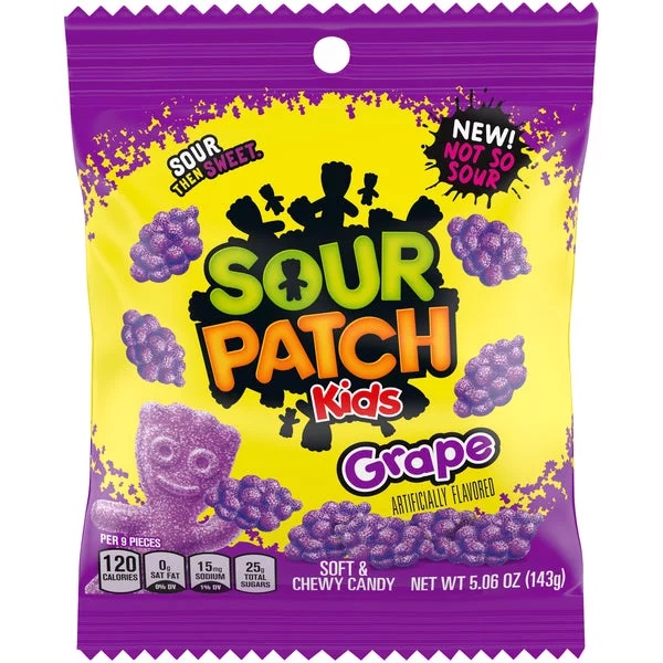 Läs mer om Sour Patch Kids Grape 143g
