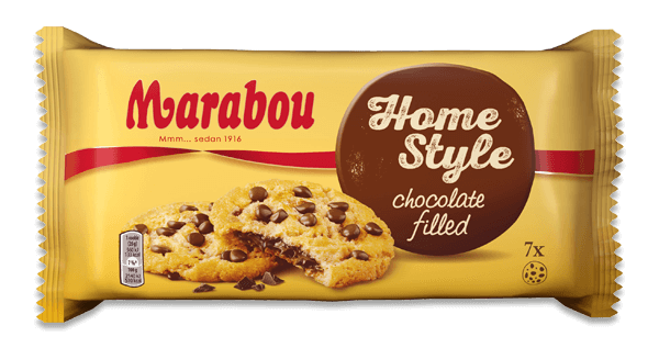 Marabou Homestyle Cookies Chocolate Filled 156g