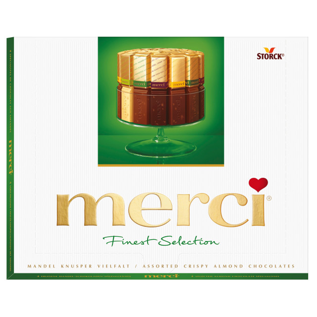 Merci Grön - Crispy Almond Variety 250g