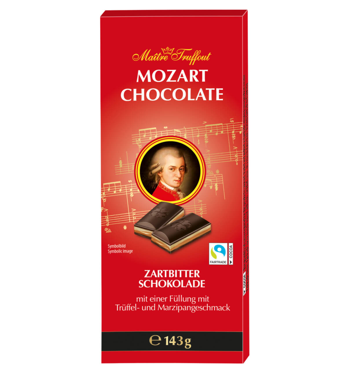 Läs mer om Mozart Mörk Choklad 143g