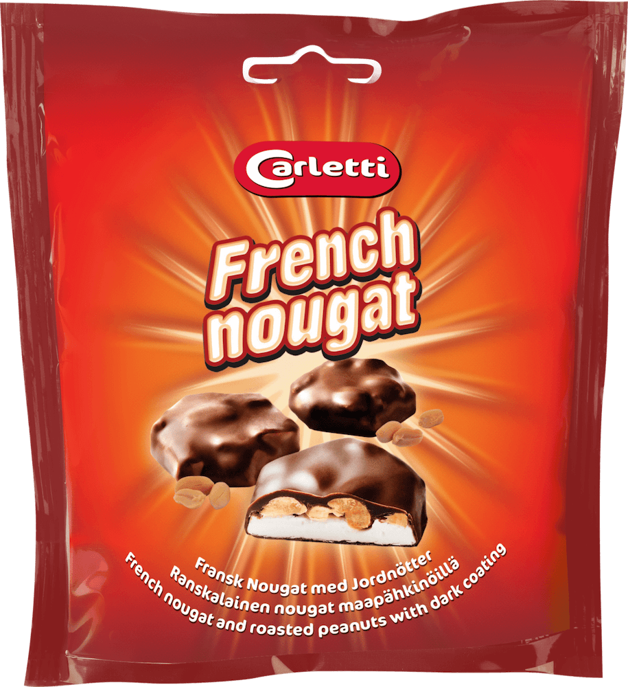 Carletti Fransk Nougat med Jordnötter 115g