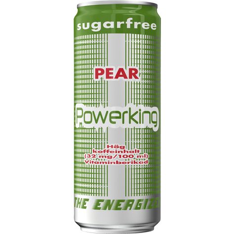 Powerking Energy - Päron Sockerfri 25cl