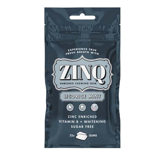 Läs mer om ZINQ Tuggummi Licorice Mint 31,5g