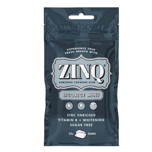 ZINQ Tuggummi Licorice Mint 31,5g