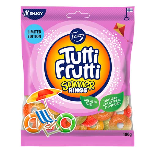 Fazer Tutti Frutti Summer Rings 180g