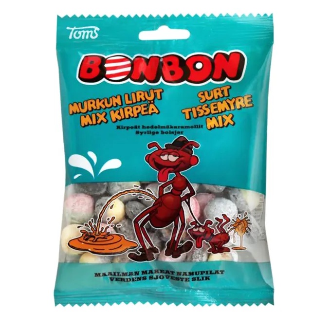 Läs mer om BonBon Sura Kissmyror Mix 125g