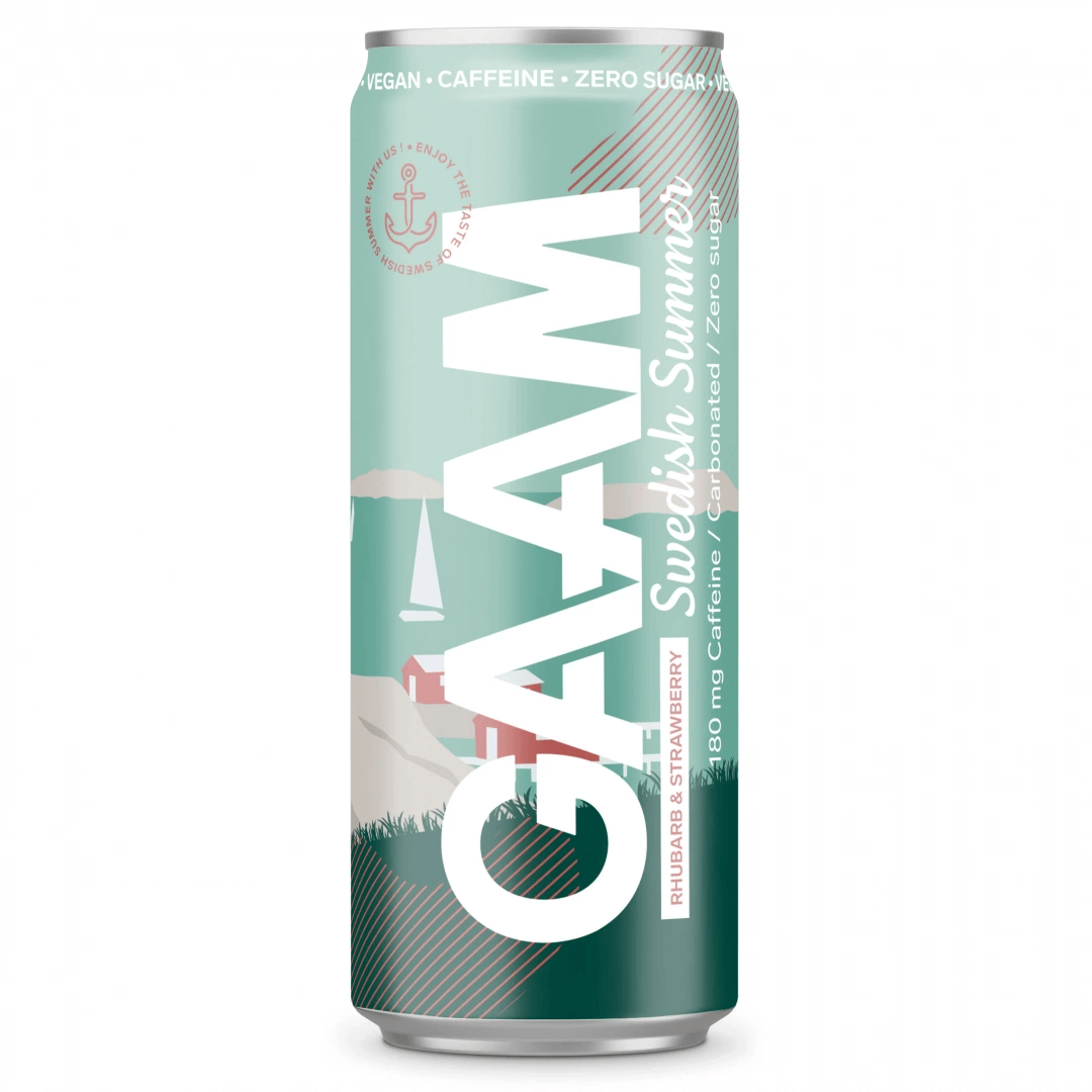 GAAM Energy - Swedish Summer Rabarber Jordgubb 33cl