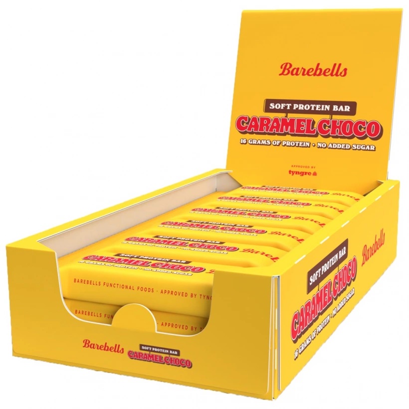 Läs mer om Barebells Protein Bar - Soft Caramel Choco 55g x 12st