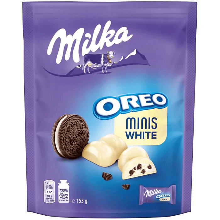Läs mer om Milka Oreo Minis White 153g