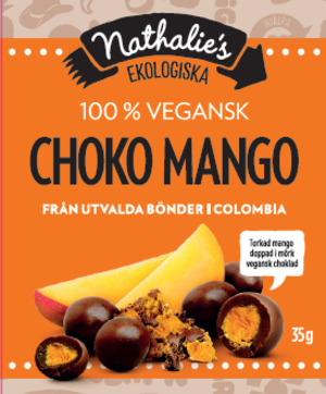 Nathalies Ekologiska Choko Mango 35g
