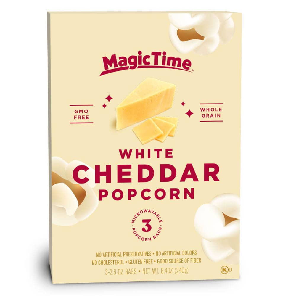 Läs mer om Magic Time Popcorn White Cheddar 240g