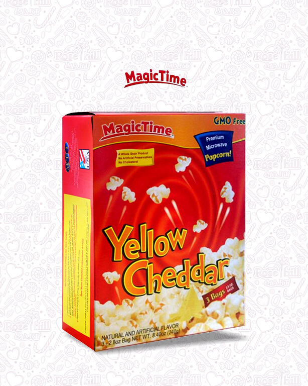 Läs mer om Magic Time Popcorn Yellow Cheddar 240g