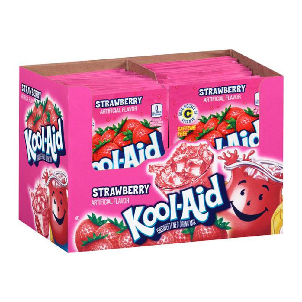 Läs mer om Kool-Aid Soft Drink Mix - Strawberry x 48st