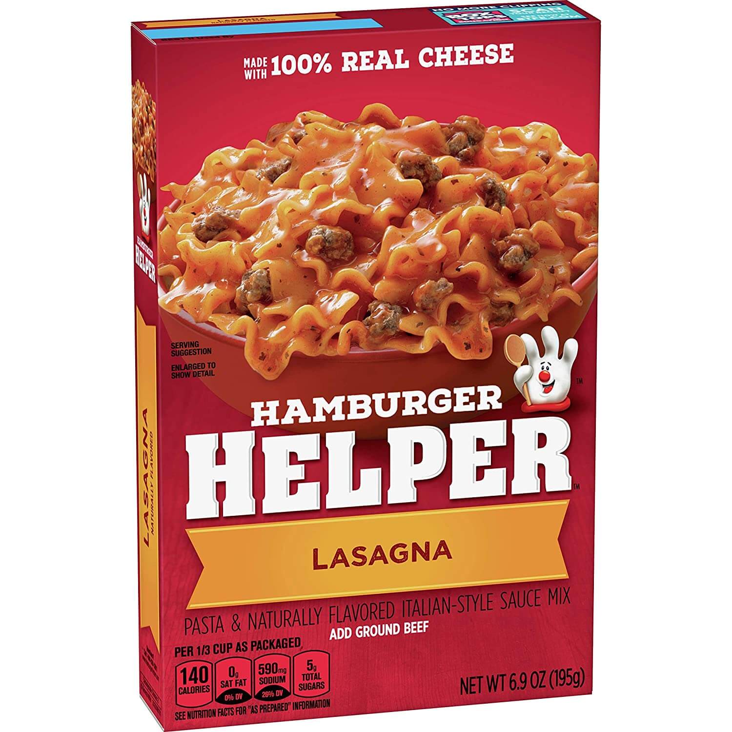 Läs mer om Hamburger Helper - Lasagna 195g