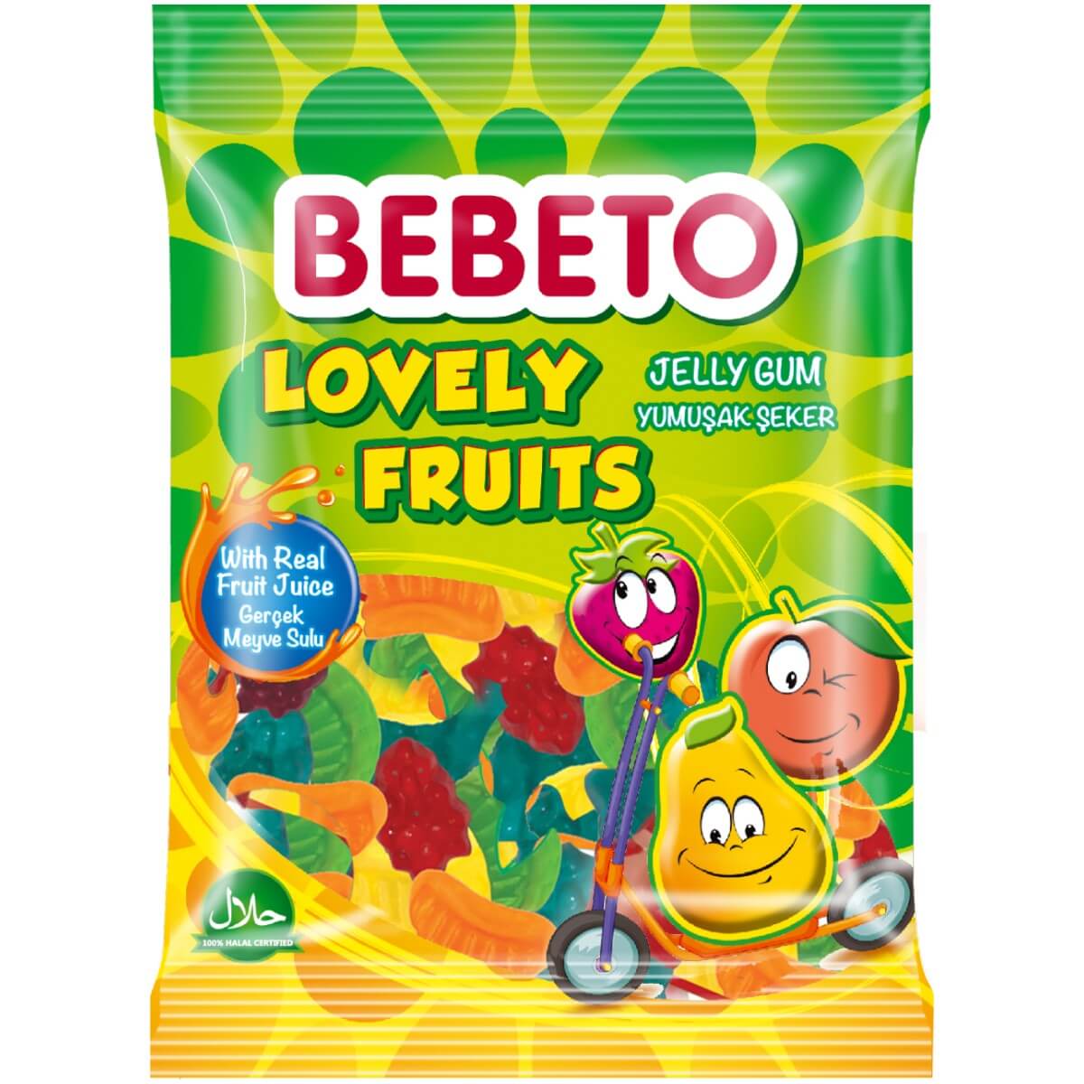 Bebeto Lovely Fruits 80g | Godis | Gottegrisen