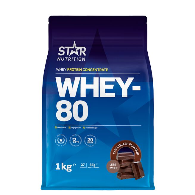Läs mer om Star Nutrition Whey-80 Chocolate