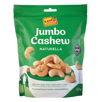 Exotic Snacks Jumbo Cashew Naturella 200g