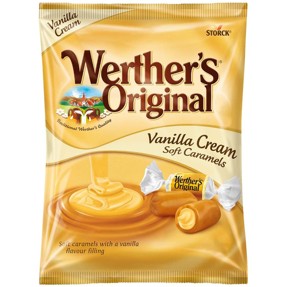 Läs mer om Werthers Vanilla Cream Soft Caramels 125g