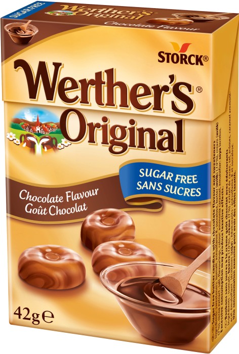 Läs mer om Werthers Original Chocolate Sugar Free 42g