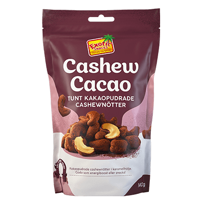 Läs mer om Exotic Snacks Cashew Cacao 140g