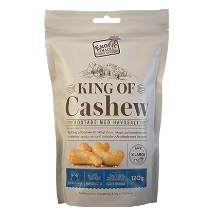 Exotic Snacks King Of Cashew Rostade Med Havssalt 120g