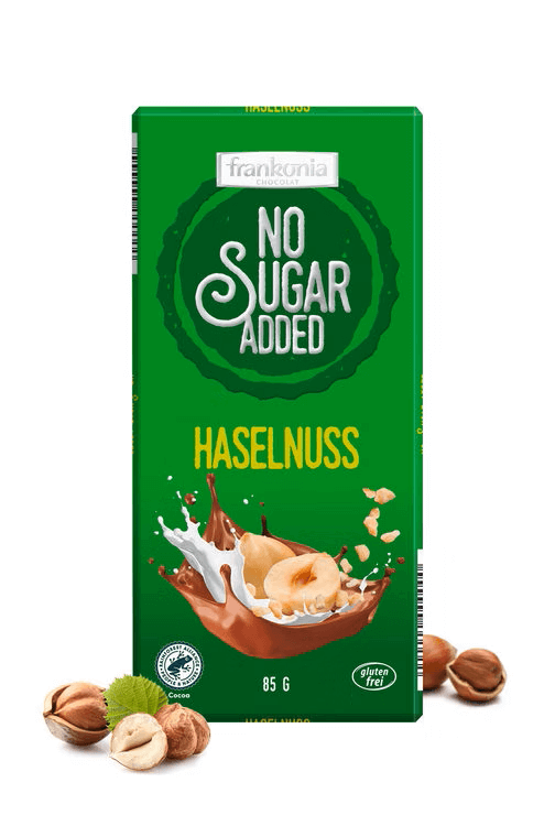 Frankonia Mjölkchoklad Hasselnöt Utan tillsatt socker 85g