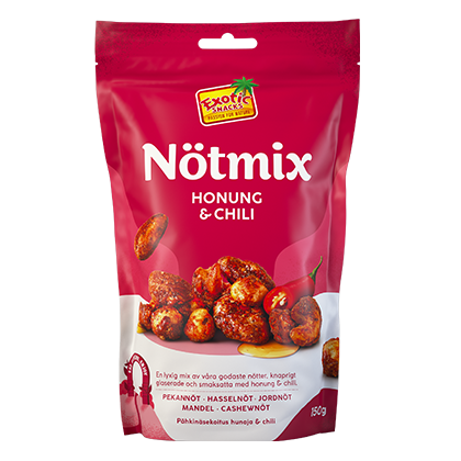 Läs mer om Exotic Snacks Nötmix Honung & Chili 150g