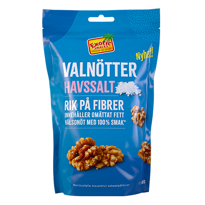 Exotic Snacks Valnötter Med Havssalt 140g