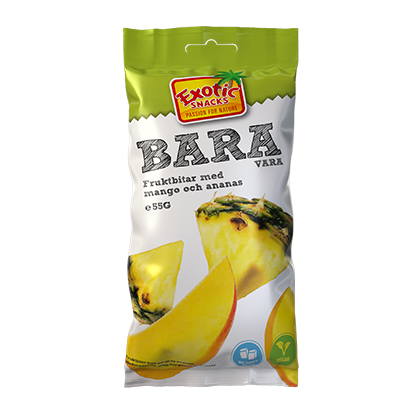 Läs mer om Exotic Snacks BARA Mango & Ananas 55g