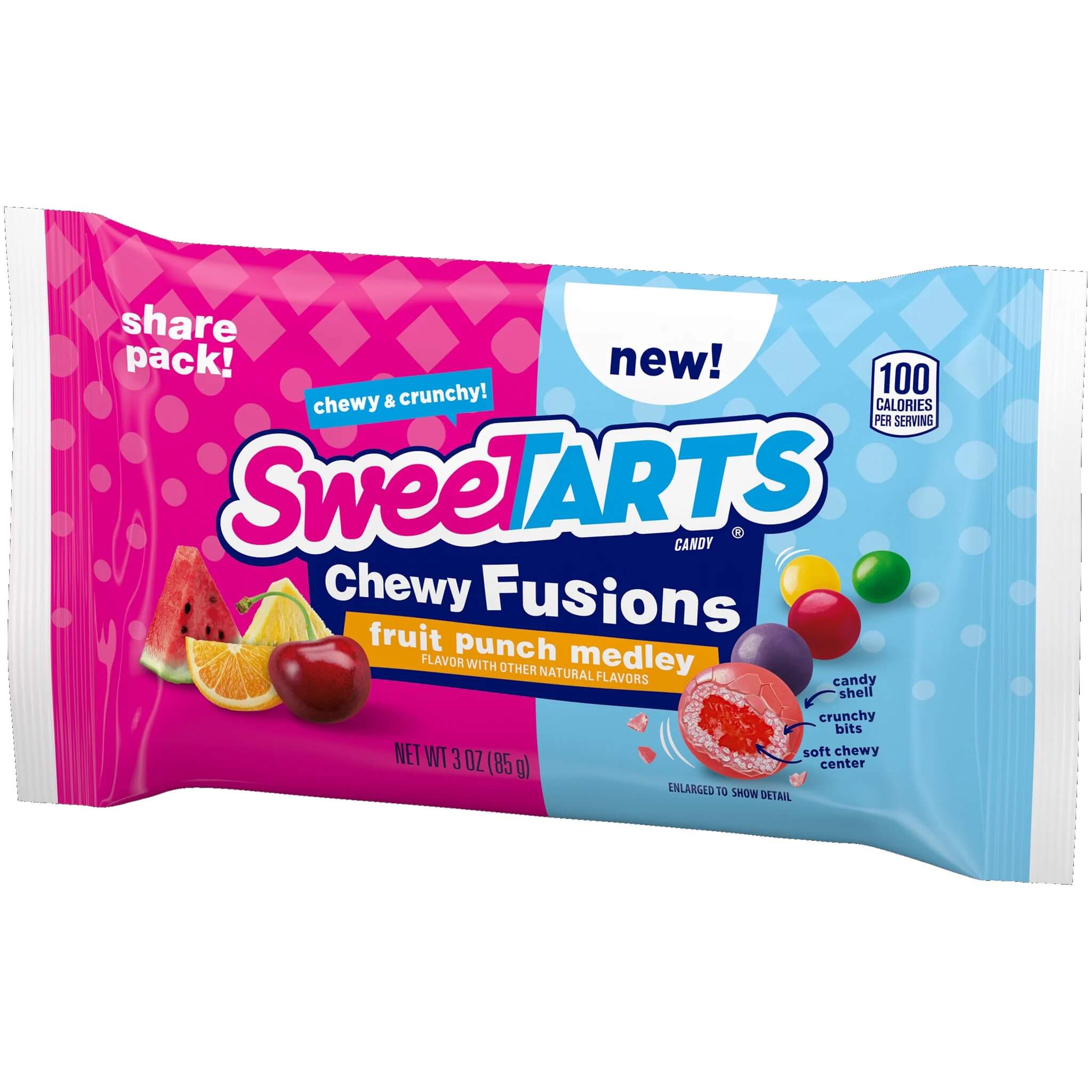 SweeTarts Chewy Fusions Fruit Punch Medley 85g
