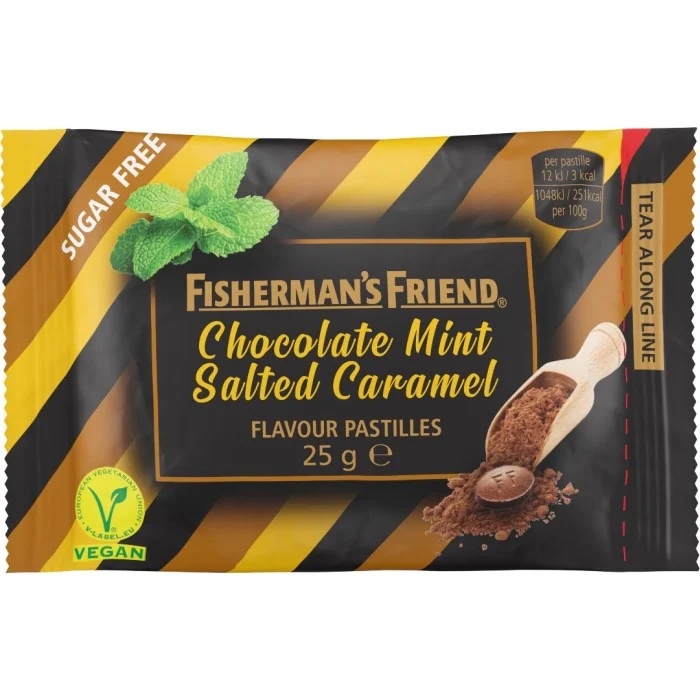 Läs mer om Fishermans Friend Chocolate Mint Salted Caramel 25g