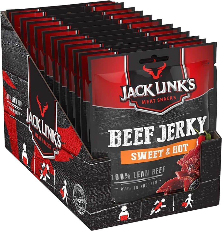 Läs mer om Jack Links Beef Jerky - Sweet & Hot 70gram x 12st