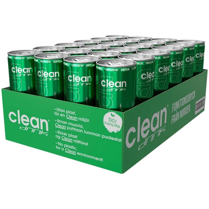 Läs mer om Clean Drink - Äpple & Päron 33cl x 24st