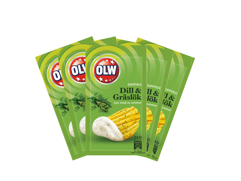 Läs mer om OLW Dipmix Dill & Gräslök 24g x 5st