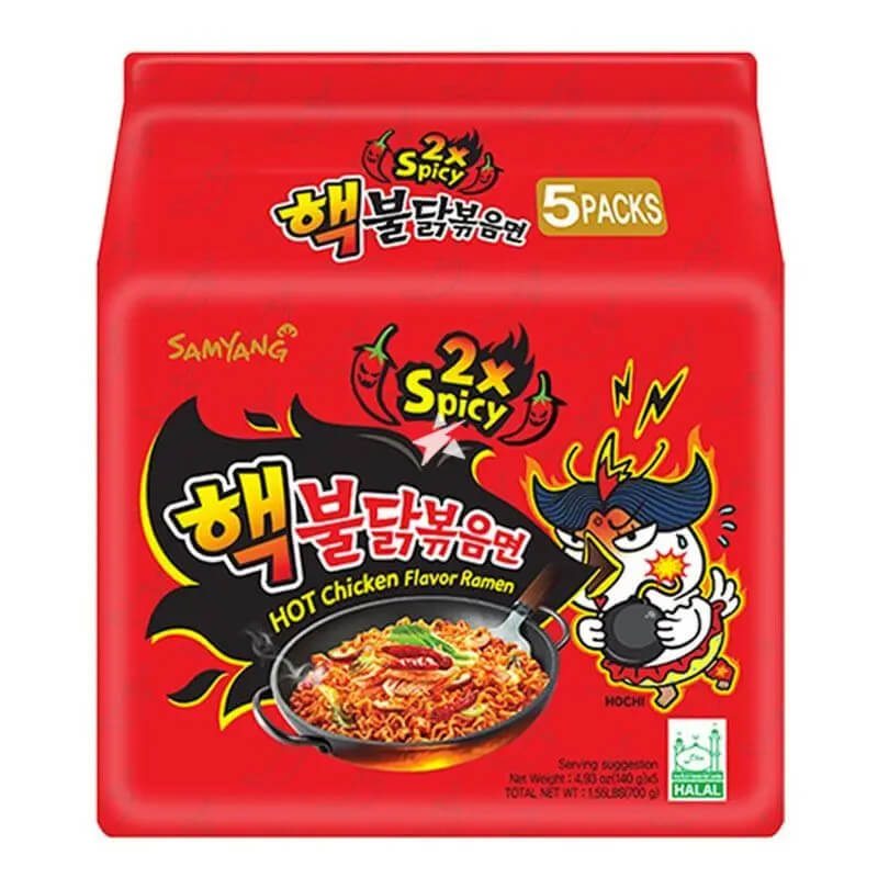 Läs mer om Samyang Hot Chicken Flavor Ramen 2xSpicy 140g x 5st