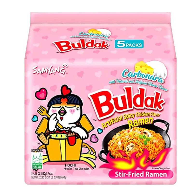 Läs mer om Samyang Carbo Hot Chicken Flavor Ramen 130g x 5st