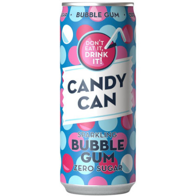 Läs mer om Candy Can Soda - Sparkling Bubble Gum 25cl