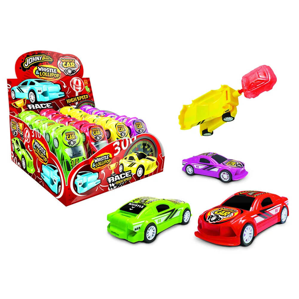 Läs mer om Johny Bee Car Whistle & Lollipop 10g