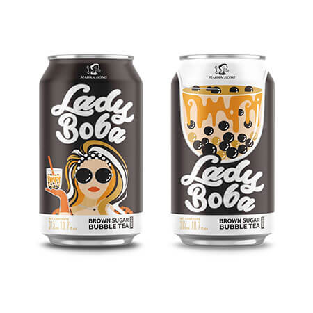 Läs mer om Madam Hong - Lady Boba Bubble Tea Brown Sugar 315ml