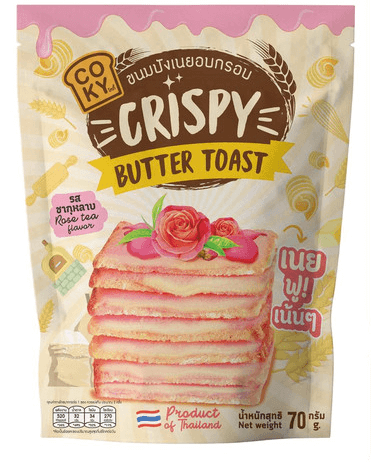 Läs mer om Coky Crispy Butter Toast Rose 80g